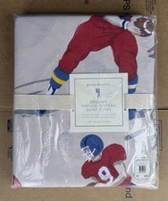 Pottery Barn Kids Twin Vintage Football Duvet Cover Only