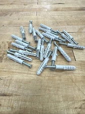 24 Heavy-Duty Masonry Wall Anchors Screw & Shield Set for Brick Concrete Block