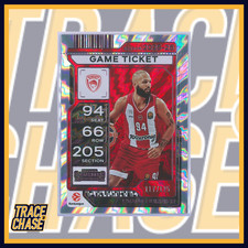 2025-26 Panini Contenders EuroLeague BK Evan Fournier Game Ticket Pink 117/125