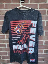 New Era Indiana Fever Small T Shirt WNBA Basketball Hoops