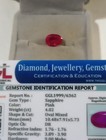 NATURAL EARTH MINED GGL CERTIFIED GEM TESTED HEATED OVAL PINK SAPPHIRE 4.02 CTS. — photo 1