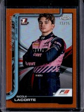 2025 Topps Chrome Sapphire F1 Nicola Lacorte Orange Refractor F3 Driver #/25