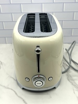 USED - Smeg TSF02CRUS Cream 50's Retro Style 4 Slice Toaster