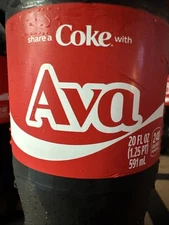 Share a Coke with  Ava 2025 Personalized Gift Coca~Cola Bottle 20oz Combine Ship