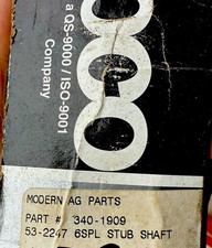 NEAPCO 6 Spline PTO Bearing Stub Shaft 53-2247, 340-1909