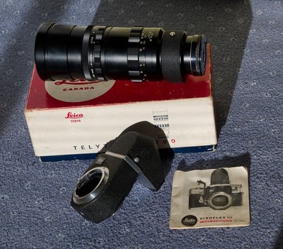 Leitz Canada Telyt 280mm f/4.8 Type 3 mit Visoflex III in M Mount