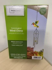 MAINSTAYS HUMMINGBIRD WIND CHIME (APROX 30”) BRAND NEW IN BOX