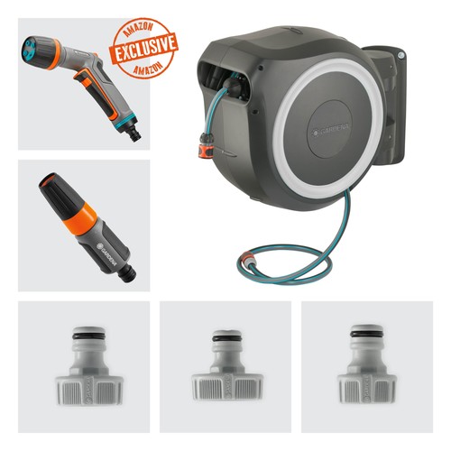 Wand-Schlauchbox RollUp L weiß 30 m exklusiv für Amazon Schwenkbare Schlauchb... - Bild 4 von 5