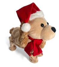 Cachorro Perro Animado Vacaciones Navidad Peluche Hogar Acentos Saltar y Bailar Nuevo con Etiquetas