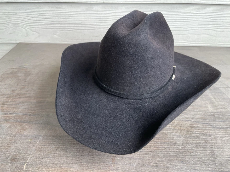 Sombrero de Vaquero Western Bailey 6 7/8 Resistente De Colección Yellowstone Rodeo Rip Foto 3 de 4