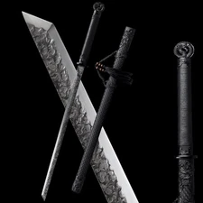 Handmade Full Tang 9260 Spring Steel Ninja Sword Japanese Straight Ninjato 