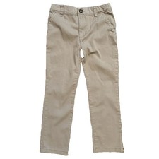 Carter s Pants Boys Size 6 Khaki Uniform Chino Flat Front School Stretch EUC