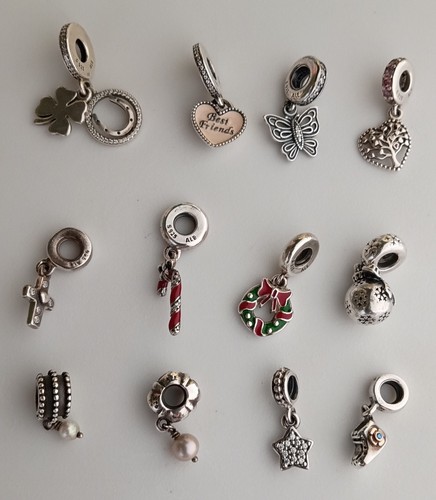 ALL DANGLE $20 EACH PANDORA STERLING SILVER CHARMS BOOTIE CHRISTMAS TREE STAR ++