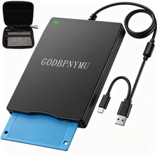 3.5Inch External USB Floppy Drive Portable FDD Plug Play PC Mac Computer