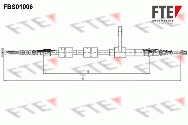 Bremsseil Seilzug Feststellbremse Fte 9250002 FüR Alfa 147 16V Spark 937 AXA1A-image