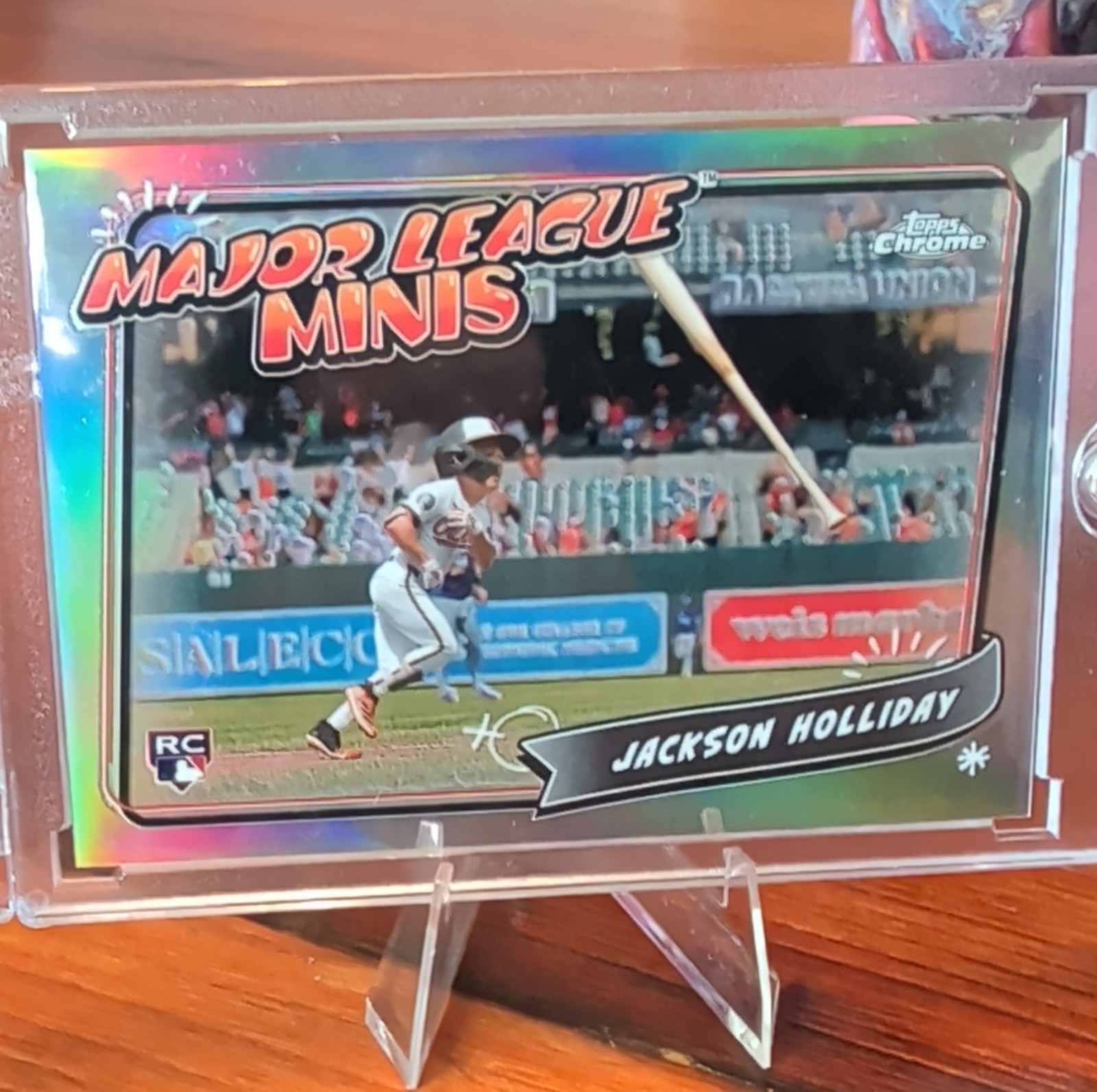 2024 Topps Chrome Update Jackson Holliday Major League Minis MM-6 Rookie Orioles