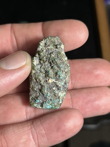Red Spiderweb Kingman Turquoise High Grade 151.4g Pyrite Polychrome Rough Gem AZ - Picture 15 of 23