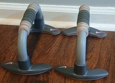 Nike Training Exercise Push Up Grips Stands Bars Pink  Gray