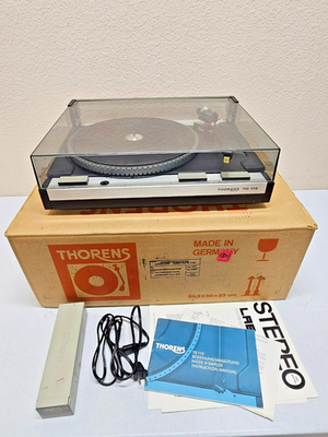 Platine Vinyle Thorens TD 115 S – Façade Alu D'origine – Vintage Allemagne