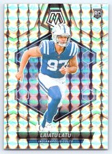 2024 Panini Mosaic Laiatu Latu Silver Mosaic Prizm Rookie Card-#315 Colts. rookie card picture