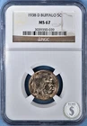 1938-D Buffalo Nickel PCGS MS 67 - Stunning Superb Gem