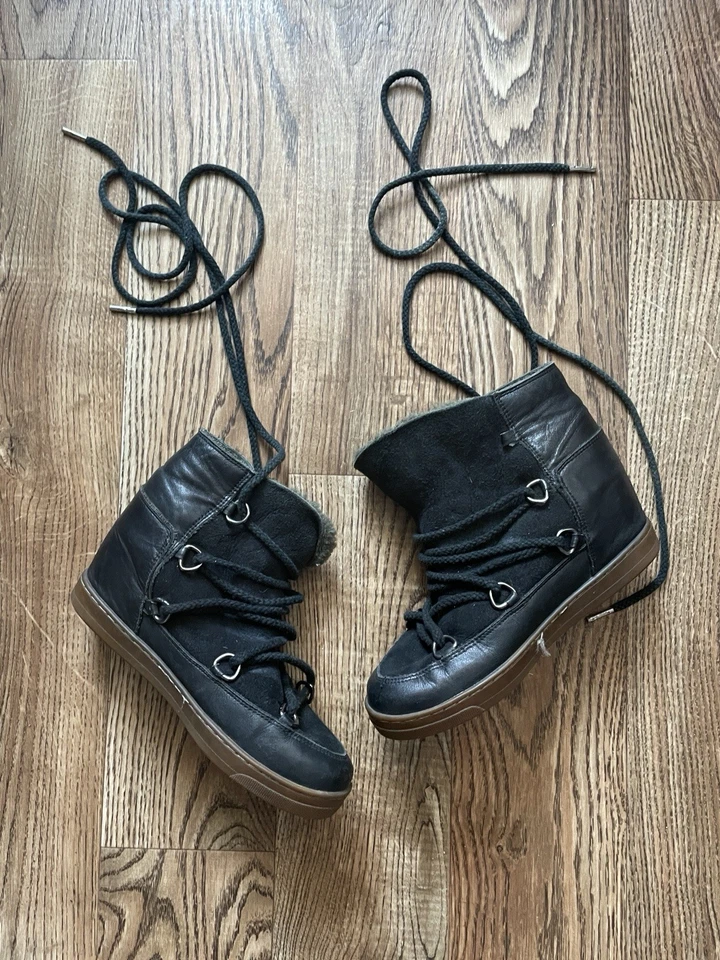 ISABEL MARANT Sneakers Black Suede Shoes Size 36 - image 2 of 4