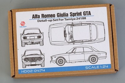 Hobby Design 1/24 Alfa Romeo Giulia Sprint GTA Detail-up Set for Tamiya JP 16785