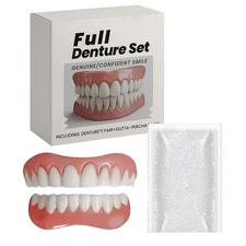 Full Denture Set For Men and Women Upper And Lower Denture False Teeth
