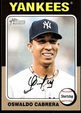 Oswaldo Cabrera 2024 Topps Heritage #251 Yankees MLB READ FREE SHIP AutographDen