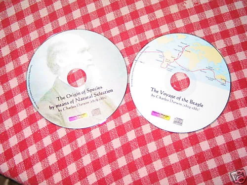 Charles Darwin / Origin Species / Voyage Beagle 2 Uabridged Audiobooks Mp3 CDs