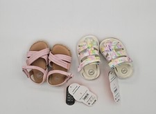 2 Wonder nation toddler girls Crossover/ fisherman Sandals sz 3.
