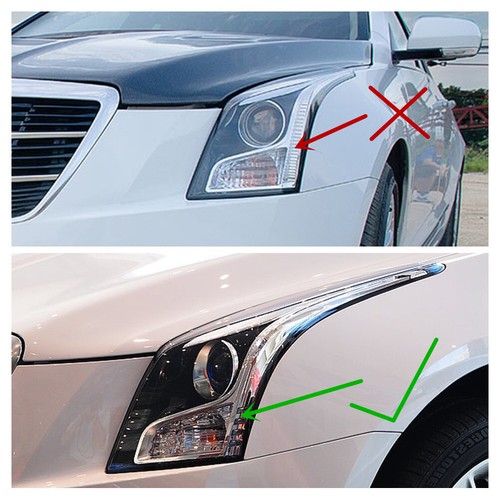 LED Headlights for Cadillac ATS 2013-2019 Blue Animation Sequential Front Lamps - Picture 2 of 6