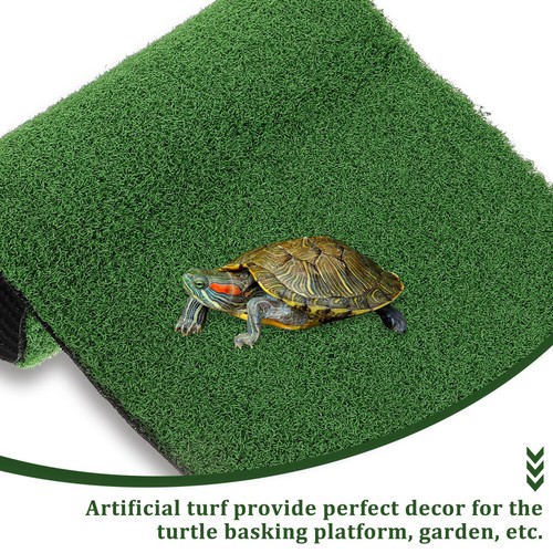 Artificial Grass Turtle Habitat Simulated Lawn Floating Platform Turf - Picture 12 of 12