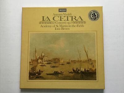 3 LP Box VIVALDI La Cetra 12 Concerti op.9 IONA BROWN St.Martin-in-the-Fields