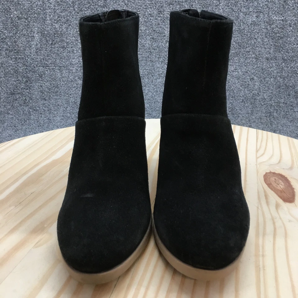 Botas Hush Puppies para mujer 7,5 Ingrid botín negro punta redonda tacones en bloque Foto 4 de 4