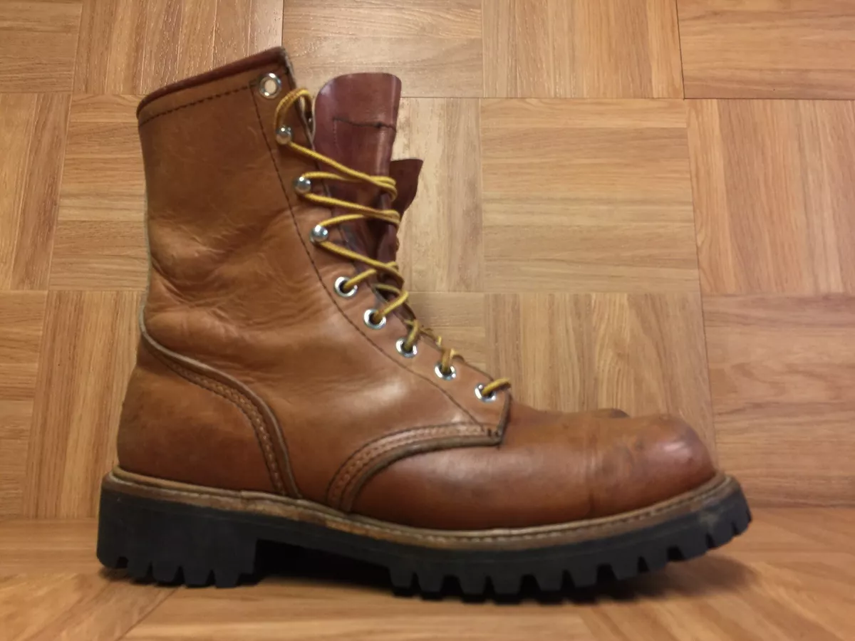 RARE Irish Setter Sport Hunting Boots Brown Leather Brown Made