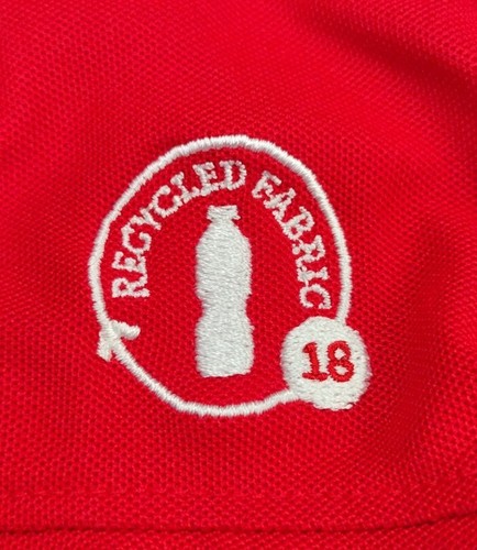 Chick-Fil-A Oobe Men's XL Red Employee Uniform Work Short Sleeve Polo Shirt - 第 3/8 張圖片