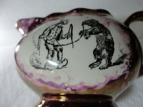Stoke on Trent Whimsical GRAY'S POTTERY CREAMER/CAT TAILS TIED & MUSSELED BEAR - Picture 7 of 7