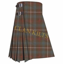 Fraser Weathered 8-yard Scottish Handmade Traditional Tartan Kilt For Men