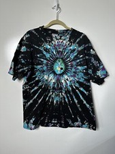 Extra large tie-dye shirt black blue Hanes With A Few Holes