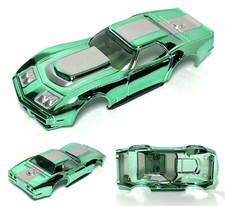 1pc AFX-tras A/P Chevy Corvette Slot Car BODY 'Vivid Vettes' Ultra Chrome MINT 
