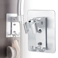 Adjustable Bracket Suction Shower Head Handset Holder Wall Mount Hooks JQ