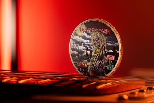 Cook Islands 5 dollars 2024 Iron Maiden Killers 1 oz silver coin proof CIT - Picture 6 of 6
