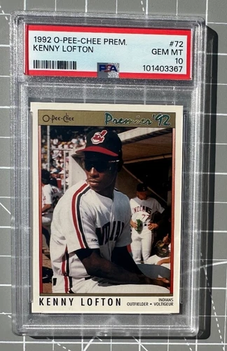 1992 O-Pee-Chee Premier OPC #72 Kenny Lofton Rookie RC PSA 10  - VERY LOW POP