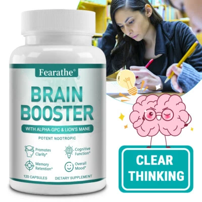 FEARATHE Brain Booster Funzione Nootropica Memoria e Focus, Integratore Cognitivo Chiarezza