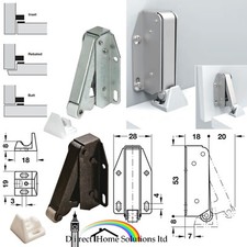 1 X HAFELE AUTOMATIC SPRING CATCH QUICK SCREW FIX CUPBOARD DOOR LATCH CARAVAN