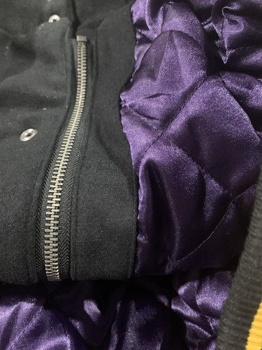 Los Angeles Lakers Leather varsity Wool jacket Mens Sz XL GIII Carl Banks NWT - Picture 8 of 9