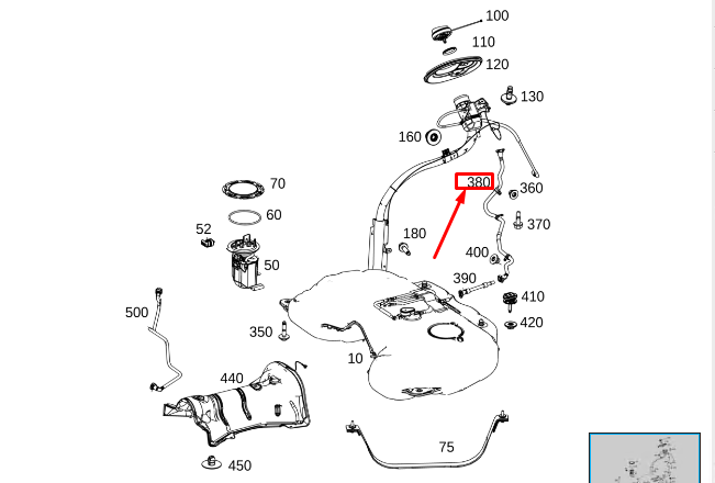 Conduite de purge de carburant MERCEDES-BENZ GLS X167 A1674701901