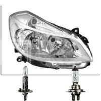 Scheinwerfer Rechts FüR Renault Clio Bj 02/08->> H1+H7 Inkl. Osram Lampen