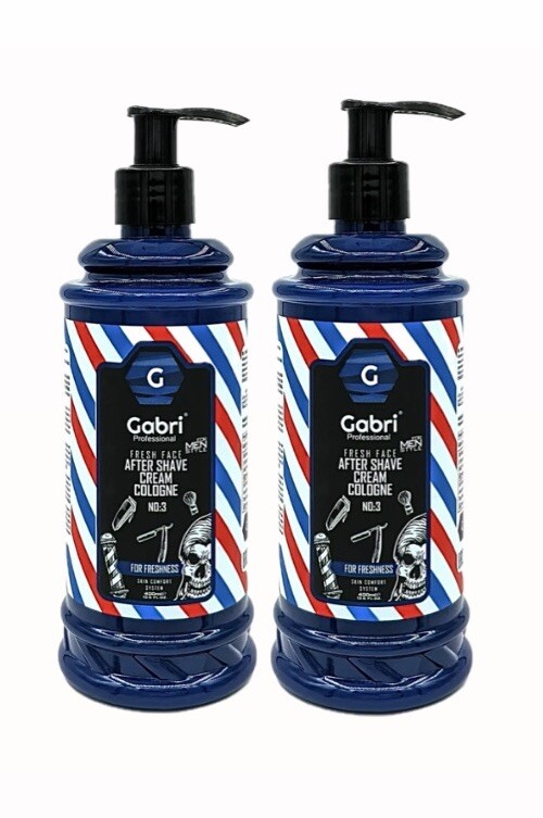 GABRI PROFESIONAL AFTERSHAVE CREAM COLOGNE 400ml NO.3 X2
